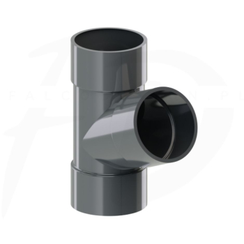 Trójnik PVC firmy KROP ⌀ 90 kolor grafit